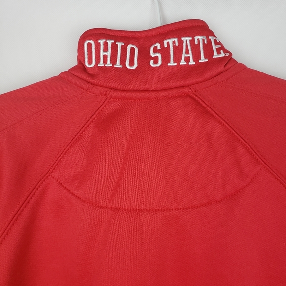 OHIO STATE BUCKEYES 3/4 ZIPPER SWEATSHIRT - Picture 6 of 7